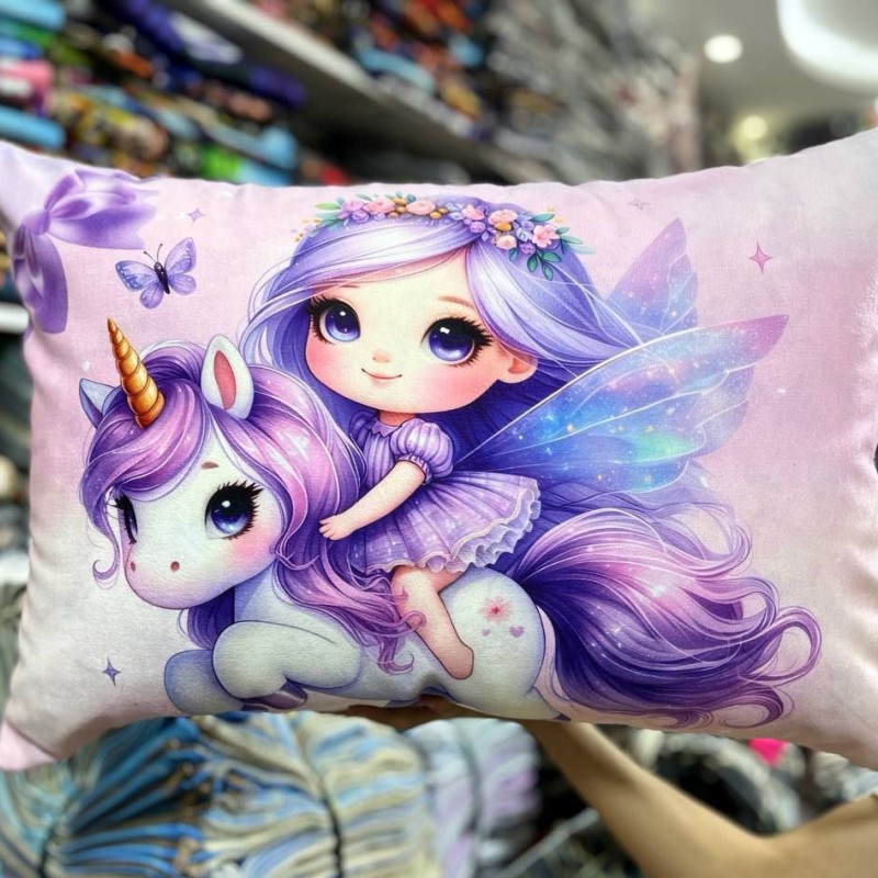 روبالشتی مخمل پورشه عروسکی(تک شاخ بنفش)جفتی320.000