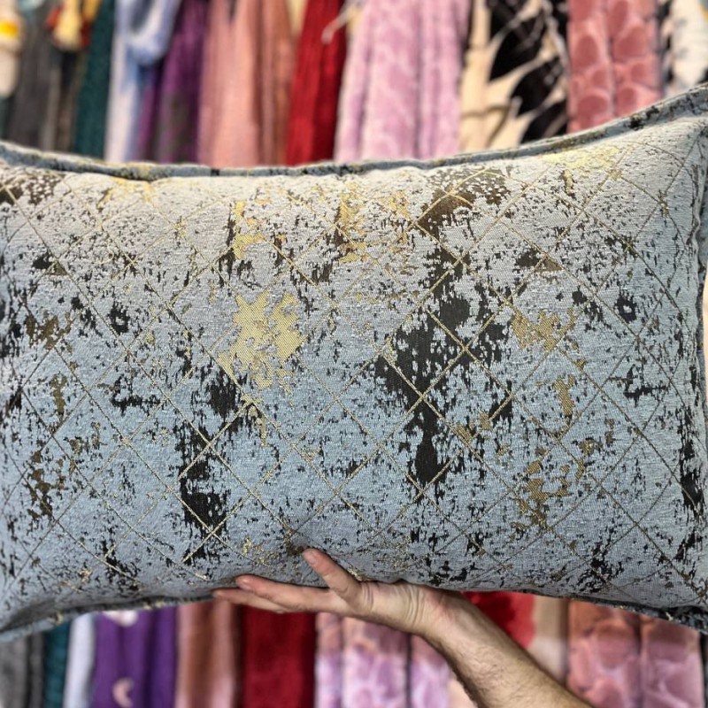 روبالشتی مخمل دورو شانل(طوسی تیره مربع)جفتی670.000