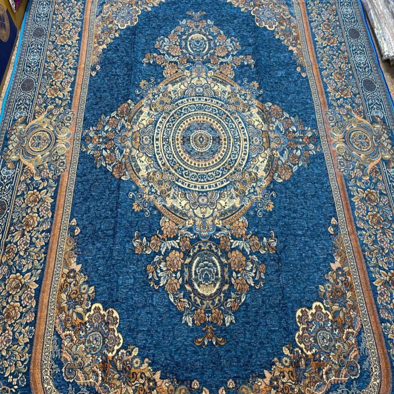 روفرشی مخمل یلدای کویر(ابی فیروزه ای)در۴سایز