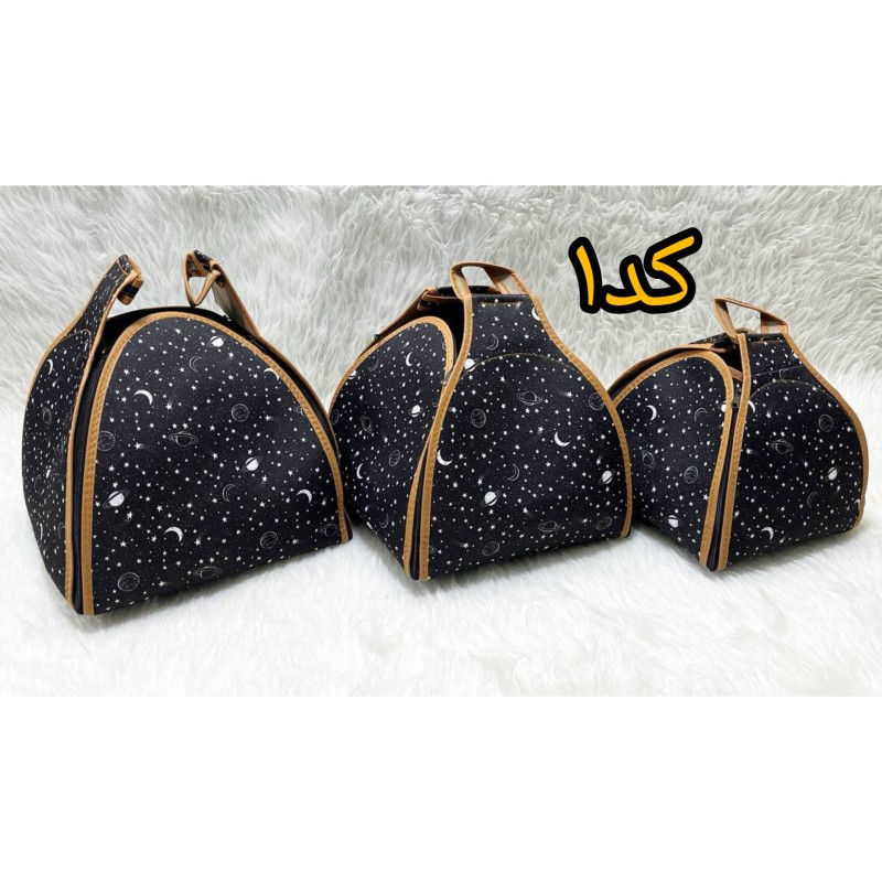 ست جاقابلمه‌ای سه تیکه کرپ(کد۱)