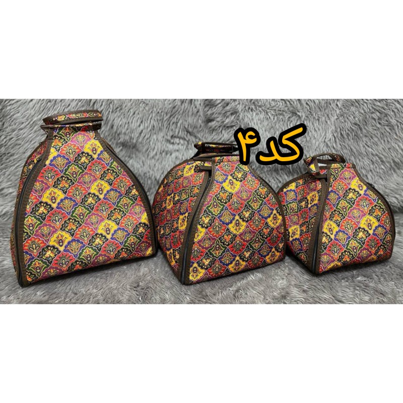 ست جاقابلمه‌ای سه تیکه کرپ(کد۴)