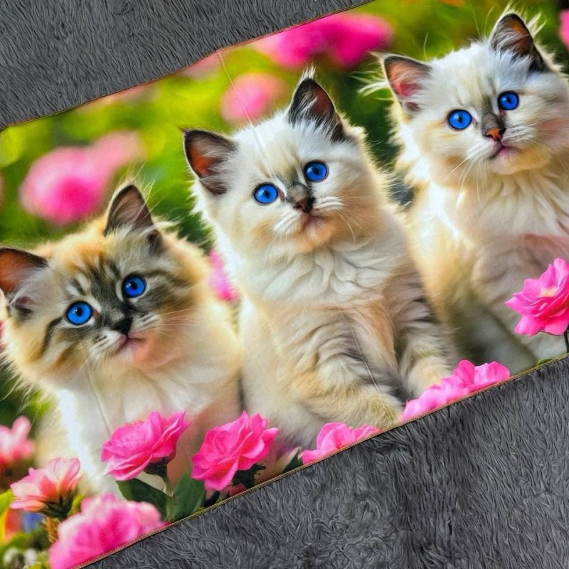 نم گیرسه بعدی سایز۵۰در۹۰ طرح(گربه)