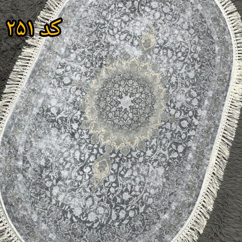 پادری مخمل بیضی سایز۶۰در۱۰۰(کد۲۵۱)