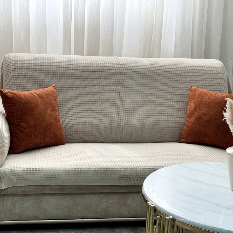 شال مبل پیکه نخ اکرولیک (استخوانی)