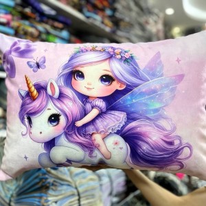 روبالشتی مخمل پورشه عروسکی(تک شاخ بنفش)جفتی320.000
