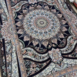 روفرشی مخمل زرک دار سرمه ای (مارک یلدای کویر یزد)در۴سایز