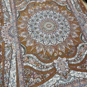 روفرشی مخمل زرک دار گردویی(مارک یلدای کویر)در۴سایز