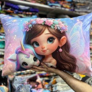روبالشتی نوزادی مخمل پورشه (تک شاخ تاج گل)