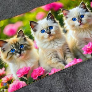 نم گیرسه بعدی سایز۵۰در۹۰ طرح(گربه)