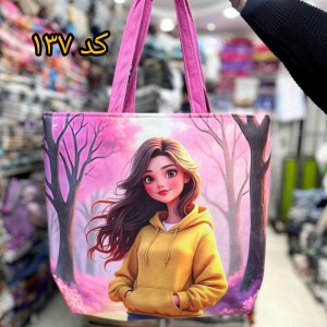 کیف سرشانی مخمل عروسکی (کد۱۳۷)