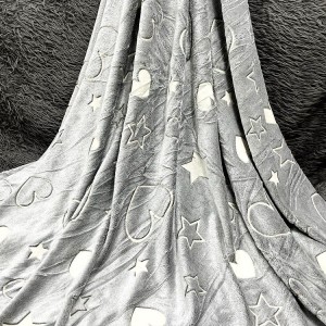 پتو مسافرتی دونفره شبنما (قلب و ستاره)