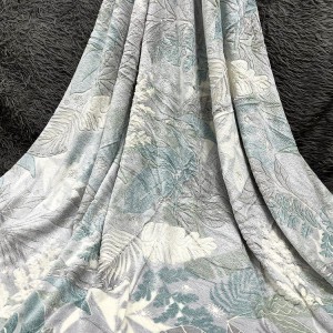 پتو مسافرتی دونفره شبنما (برگ سبزآبی)