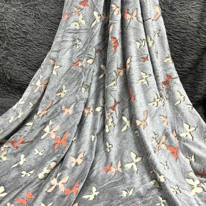 پتو مسافرتی دونفره شبنما (پروانه نارنجی)
