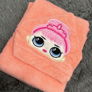 حوله تن پوش بچگانه (صورتی)