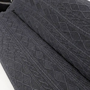 شال مبل دیانا نخ اکرولیک (طوسی تیره)در دوسایز