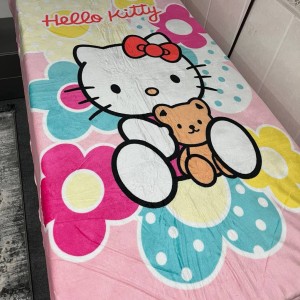پتو ژله ای عروسکی تک نفره (کیتی صورتی)