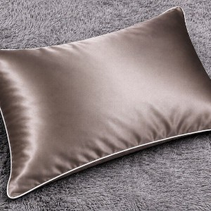 روبالشتی ساتن براق (قهوه‌ای تیره)جفتی 540.000