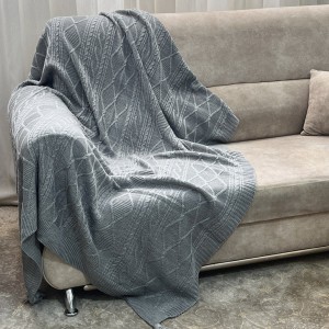شال مبل دیانا نخ اکرولیک(طوسی روشن)
