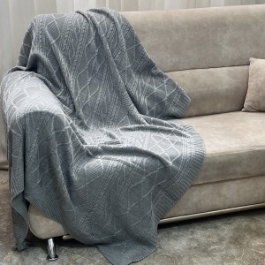 شال مبل دیانا نخ اکرولیک(طوسی روشن)