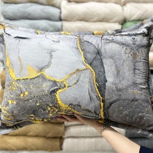 روبالشتی نخی پنبه دوزی (طرح رعدوبرق طوسی)