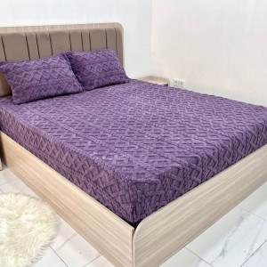 روتختی مخمل گیس بافت تک نفره(بنفش سایز۹۰)