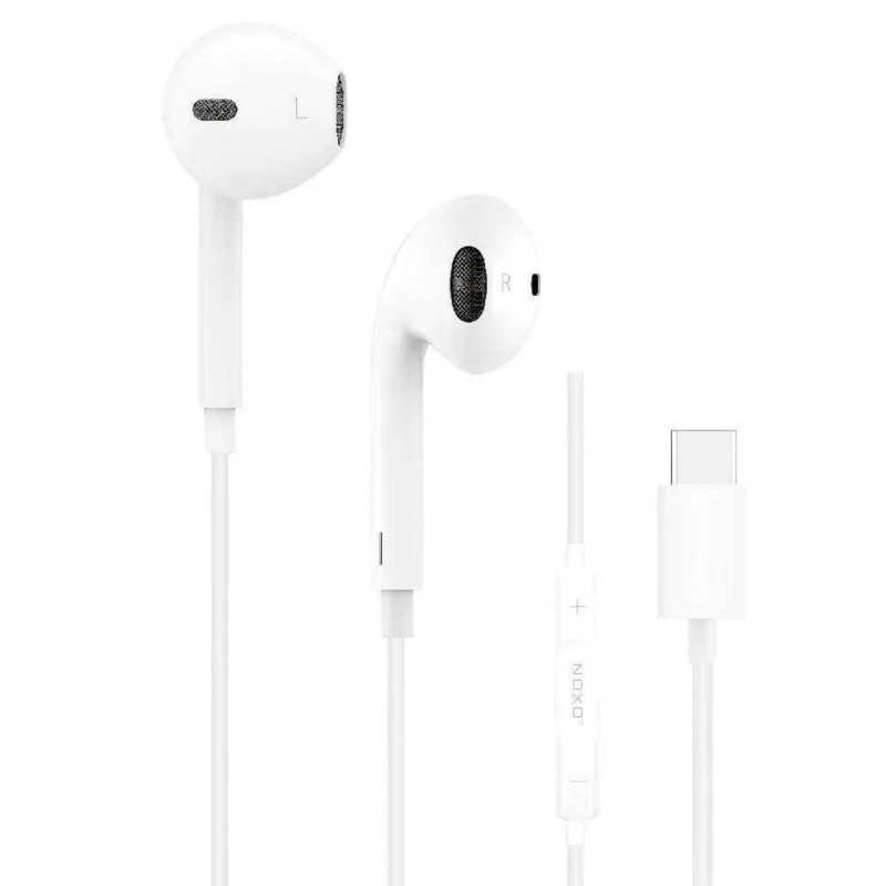 هندزفری سیمی نوکسو مدل HFN-3 | صدای استریو با رابط USB-C و میکروفون داخلی