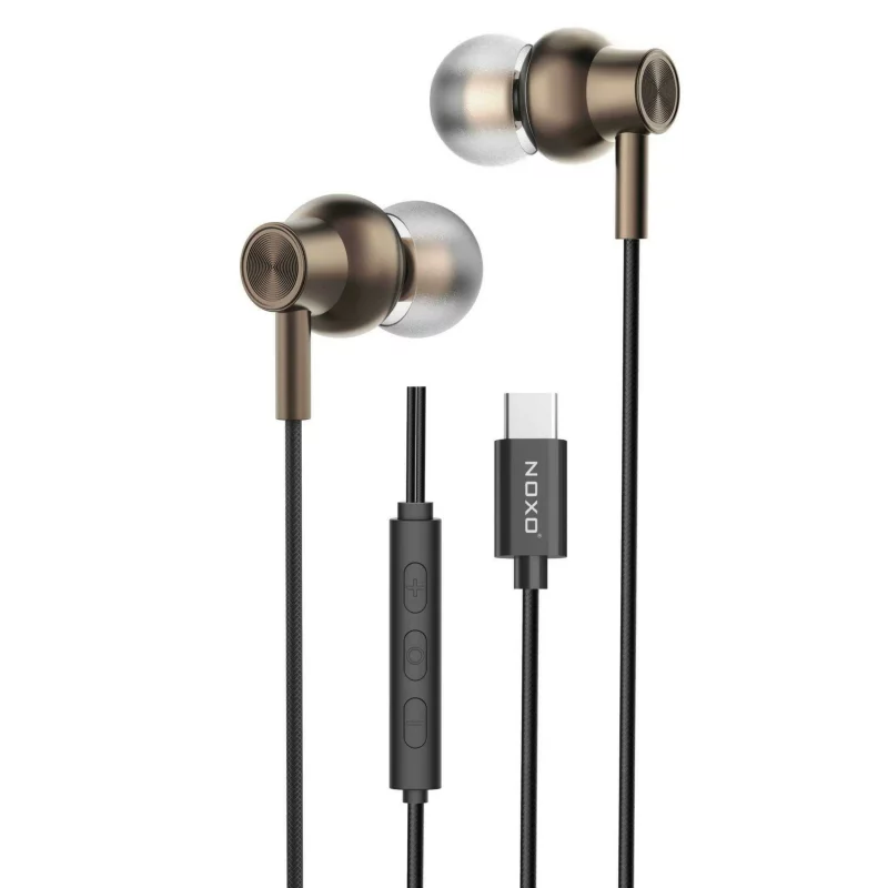 هندزفری سیمی نوکسو مدل HFN-5 با صدای استریو و رابط USB-C | کیفیت بالا و طراحی مقاوم
