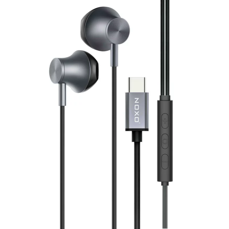 هندزفری سیمی نوکسو مدل HFN-7 | صدای استریو با اتصال USB-C و طراحی مقاوم