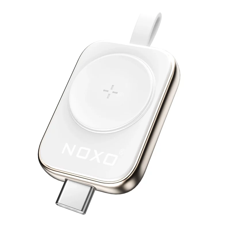 شارژر وایرلس مغناطیسی ساعت هوشمند WCHN-1 M نوکسو | شارژ بی‌سیم اپل واچ با طراحی فلزی، سازگار با تمام شارژرهای Type-C