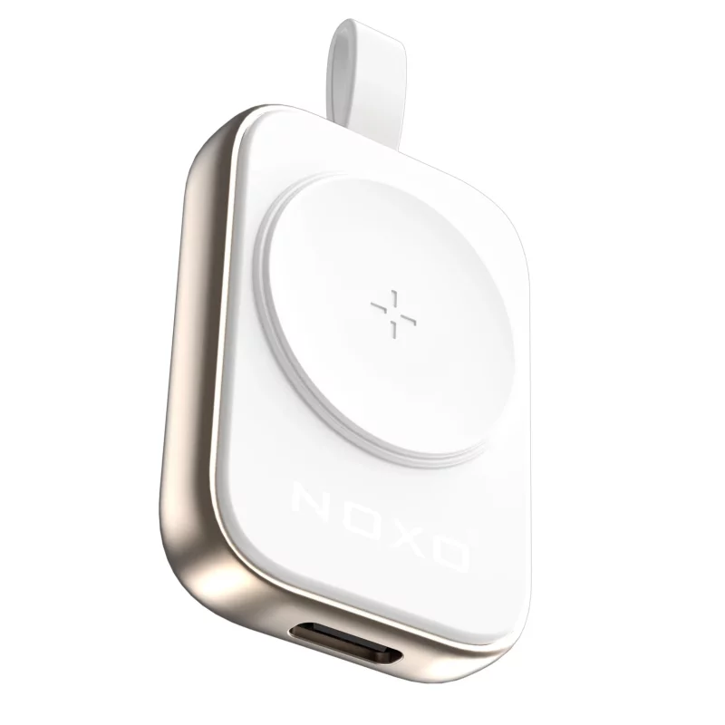 شارژر وایرلس مغناطیسی ساعت هوشمند WCHN-1 F نوکسو | شارژ بی‌سیم اپل واچ با طراحی فلزی، سازگار با تمام شارژرهای Type-C