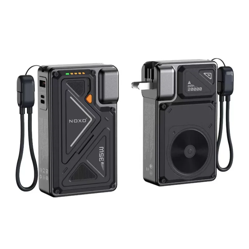 پاوربانک وایرلس نوکسو مدل PN‑8 ظرفیت 20000 میلی‌آمپر توان 35 وات