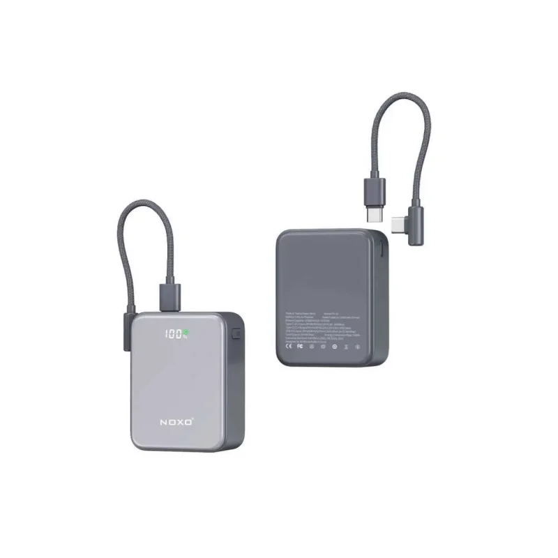 پاوربانک مگنتی نوکسو PN‑10 با ظرفیت 10000میلی آمپر ساعت ، خروجی 22.5 وات و شارژ بی‌سیم 15 وات