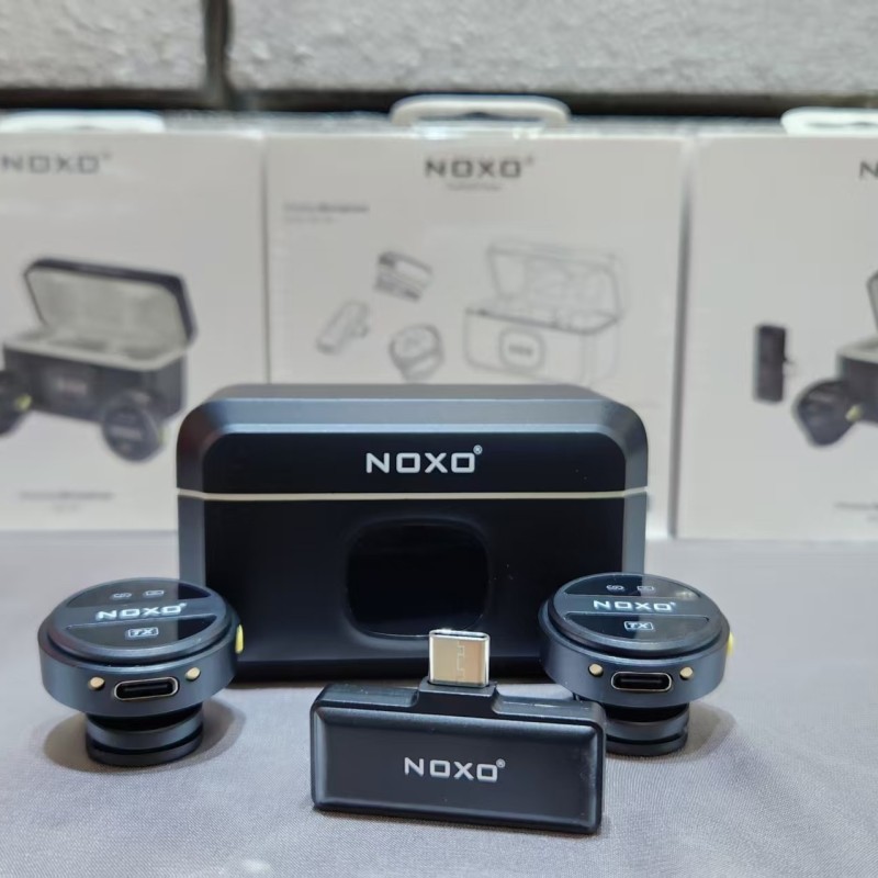 میکروفون بی‌سیم نوکسو مدل MC‑N2 دو کاربره Type‑C | نویز کنسلینگ هوشمند + باتری 40 ساعته