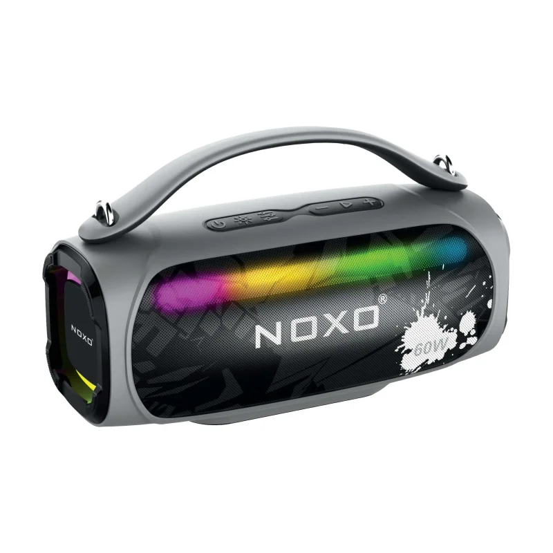 اسپیکر بلوتوثی قابل حمل نوکسو مدل AURA توان 60 وات با RGB و بلوتوث 5.3