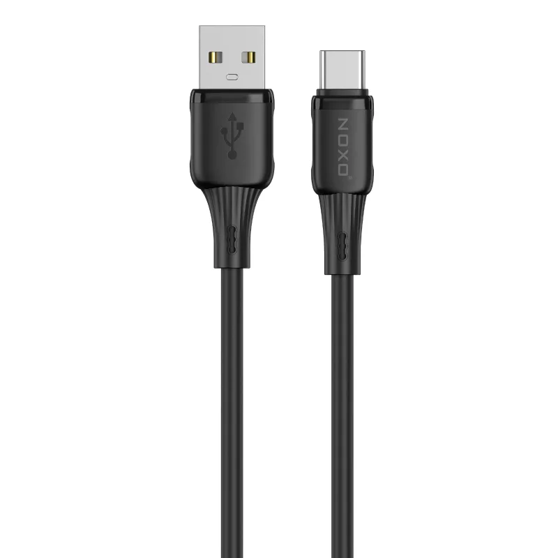 کابل USB‑A به Type‑C نوکسو مدل CN‑8 | کابل شارژ 2.4A سیلیکونی 1 متری