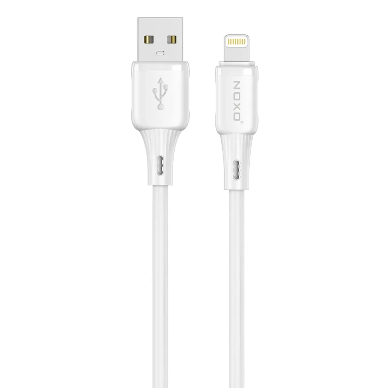 کابل USB‑A به لایتنینگ نوکسو مدل CN‑8 | کابل شارژ سیلیکونی طول  1 متری