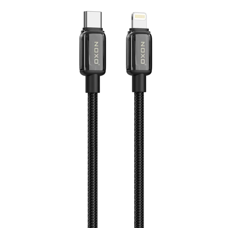 کابل شارژ 27 وات Type-C به Lightning نوکسو مدل CN-9 | نایلونی طول 1 متر