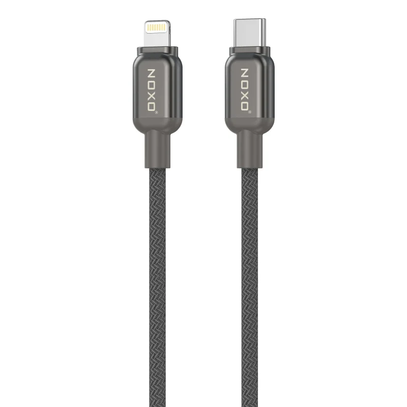 کابل شارژ 27 وات Type-C به Lightning نوکسو مدل CN-10 | نایلونی طول 1.2 متر