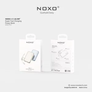 پاوربانک Noxo PN-4 با ظرفیت 10000mAh و شارژ سریع 22.5 وات | دارای پورت USB-C و USB-A