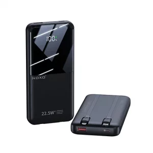 پاوربانک Noxo PN-1 با ظرفیت 10000mAh و شارژ سریع 22.5 وات | خروجی USB-C، USB-A و کابل داخلی