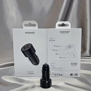 شارژر فندکی نوکسو CCN-1 | شارژر خودرو ۵۱ وات با دو پورت QC3.0 (33W و 18W)