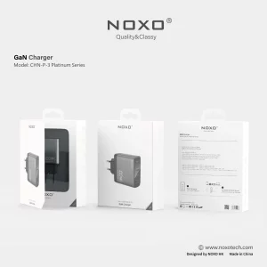 شارژر کلگی نوکسو  CHN-P-3 | 100 وات GaN با 4 پورت Type-C و USB-A | پشتیبانی از PD و QC3.0 EU