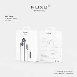 هندزفری سیمی نوکسو مدل HFN-7 | صدای استریو با اتصال USB-C و طراحی مقاوم