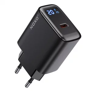 شارژر دیواری 20 وات نوکسو مدل CHN-5 با نمایشگر دیجیتال هوشمند و شارژ سریع USB-C