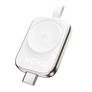 شارژر وایرلس مغناطیسی ساعت هوشمند WCHN-1 M نوکسو | شارژ بی‌سیم اپل واچ با طراحی فلزی، سازگار با تمام شارژرهای Type-C