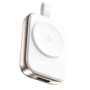 شارژر وایرلس مغناطیسی ساعت هوشمند WCHN-1 F نوکسو | شارژ بی‌سیم اپل واچ با طراحی فلزی، سازگار با تمام شارژرهای Type-C