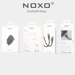 قیمت و خرید شارژر دیواری 20 وات نوکسو مدل CHN-5 به همراه کابل تبدیل 60 وات ۳ در ۱ نوکسو مدل CN-5 طول 1.2 متر- جعبه
