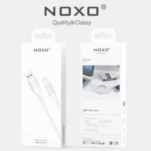 قیمت و خرید  کابل تبدیل USB-A به Lightning نوکسو مدل CN-1 طول 1متر شارژ سریع 2.4 آمپر