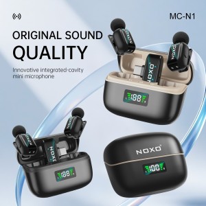 قیمت و خرید میکروفون بی‌سیم نوکسو مدل MC-N1 با تکنولوژی هوش مصنوعی | ضبط حرفه‌ای صدا