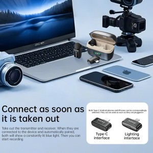 قیمت و خرید میکروفون بی‌سیم نوکسو مدل MC-N1 با تکنولوژی هوش مصنوعی | ضبط حرفه‌ای صدا